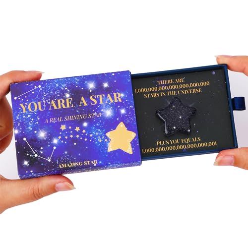 JULEASEL Regalos novedosos con texto en inglés 'You're A Star', bonitos regalos para Navidad, regalos de cumpleaños sorpresa para amigos, novia, novio, marido, esposa, hija, hijo, regalo de