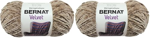 Image of Bernat Velvet Yarn, 10.5 oz, 1 Ball, Mushroom (Pack of 2)