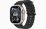 Apple Watch Ultra 2 (GPS + Cellular, 49MM) - Natural Titanium Case with Black Ocean Band (Renewed)