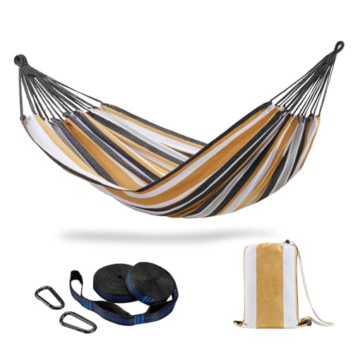 CHULIM Brazilian Double Hammock with Tree Straps,Extra Large 94x63IN,2 Persons