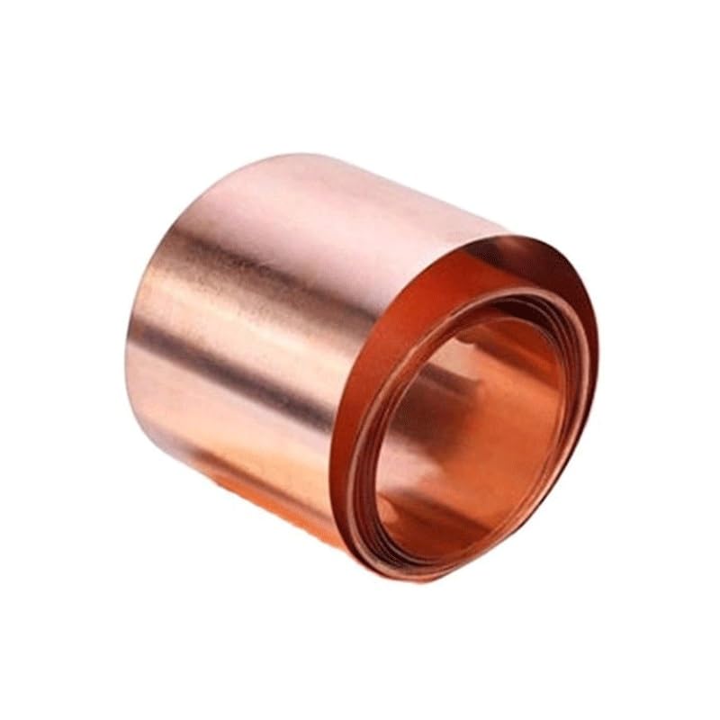 Bobina de láminas de cobre, Copper Metal Sheet Foil Plate T2 High Purity Multiple Sizes(100x100x0.4mm)