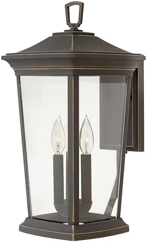 Hinkley Bromley Three Light 4W LED Large Wall Mount Lantern, Oil Rubbed Bronze