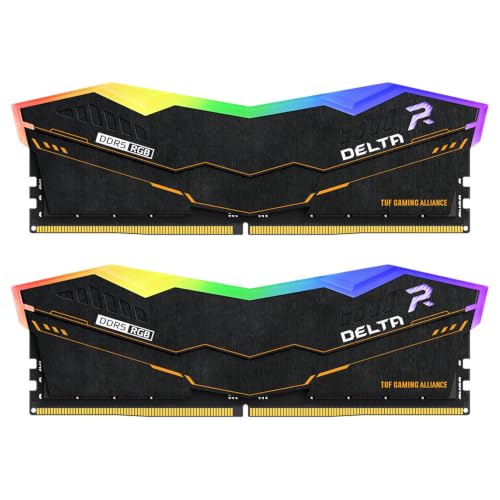 TUF Gaming Alliance 64GB (2x32GB) PC RAM DDR5 6000 (PC5 48000) RGB������ | 288�s���ACL38�A1.35V�A1�N���b�N�I�[�o�[�N���b�N�A120�x�����C�h�Ɩ��A�I���_�CECC�A�Q�[�}�[�ƃN