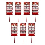 Rainway 7 Weihnachtsgeschenkumschläge mit 10 Fächern, Überraschungskarten für Weihnachtsgeschenke, faltbares Geldbuch für Weihnachten, DIY-Geschenkkartenhalter, für Geburtstagsfeier