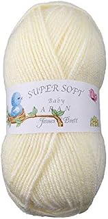 James Brett 100% Acrylic Baby Aran Knitting Yarn Supersoft Knit Craft Wool 5 x 100g (Cream BA9)