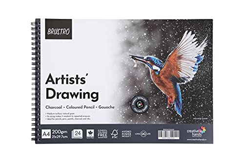 Brustro Artists Drawing Wiro Pad A4 - 200GSM (24 Sheets)