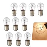 CouTunp 10PCS 1157 Bulbs, P21/5W S25 2057 2357 7528 BAY15D Brake Light Bulb, Double Tail High & Low Brake Lamp Tail Brake and Turn Signal Light Bulb, Universal Halogen Bulbs Replacement for Car(White)