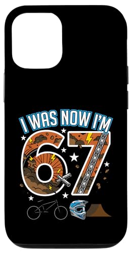 7�΂̒a���� I was 6 Now I'm 7 Six Seven 67 BMX Biking �X�}�z�P�[�X iPhone 12/12 Pro �p