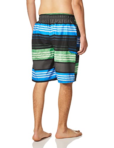 Image of Kanu Surf Men's Big Viper Extended Size Stripe Swim Trunk