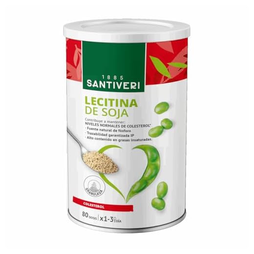 Santiveri - Lecitina de Soja granulada, Bote Grande - 400 GR