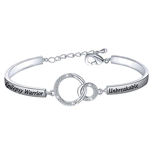 LQRI Epilepsy Awareness Bracelet - Unbreakable Epilepsy Warrior Gift