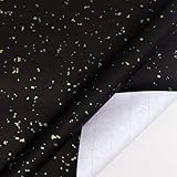 GIBZ Geschenkpapier Gepunktet mit Heißprägung Retro Stil Rolle für Geburtstag Weihnachten Valentinstag Hochzeit Babyparty Schwarz 43 x 300 cm