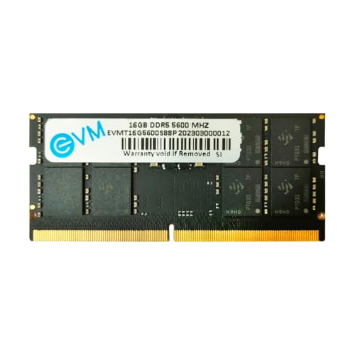 Image of EVM 16GB 5600 MHz High-Performance DDR5 Laptop RAM, Ultra-Fast Memory Upgrade, 288-Pin Long DIMM, 10-Year Warranty (EVMT16G5600S86P)