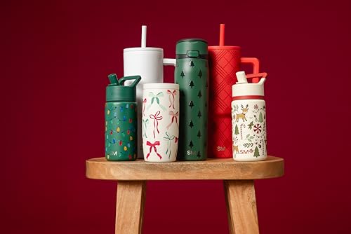 Simple Modern Christmas Tumbler with Handle and Straw | 40oz | Trees by Simple Modern - Used condition - Image 2