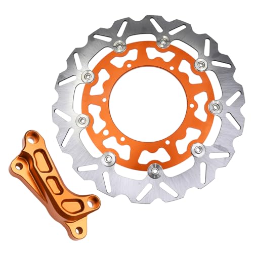Protections d'étriers de moto et disques de frein avant orange pour EXC et Husqvarna TE FC TC