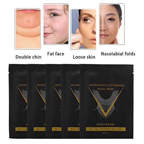 5pcs Gesicht Abnehmen Gürtel, Face Slimming Belt, Gesichtslift Tape Maske Hals Straffendes Band Gürtel V Form Gesichtsmaske Masken Behandlungen anheben Straffendes Doppel Kinn Reducer