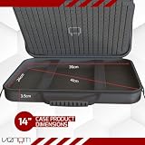Venom Etui na laptopa 14 cali - twarda powłoka EVA z miękkimi, wyściełanymi przegródkami