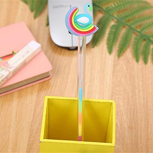 Bolígrafos de gel multicolor con diseño animal 8 piezas miniatura 3