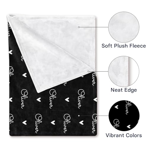 Image of PUREFLY Ships Next Day-Personalized Blanket for Kids- Custom Blanket with Name for Teen Girls and Boys, Birthday Gifts for Women and Men, Customized Flannel Throw, Christmas Blankets Gifts for Baby