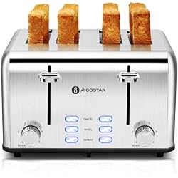 Aigostar Toaster 4 Slice 1.6