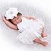 VSULZVNU Realistic Reborn Full Silicone Baby Bath Girl Doll Small Newborn Washable Breastfeeding Mini Doll Bedtime Early Education 10Inches 26 Cm