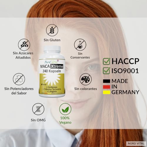 Testosteron-Booster Nord Vital 240 Kapseln mit Maca Gold