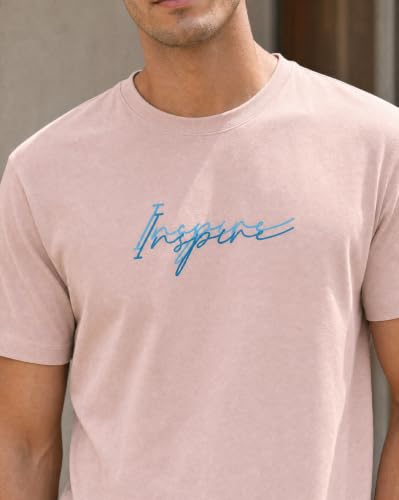 Image of Nobero Men's Regular Graphic Printed T-Shirt for Men | Soft Cotton | Classic Fit | Printed Casual Tshirt for Men
