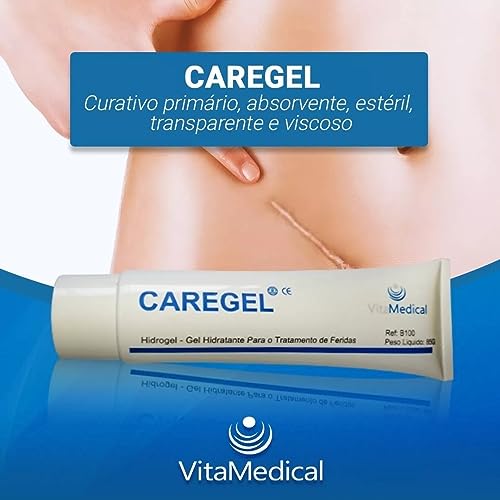Pomada Caregel Para Úlceras E Feridas Diabéticas- Hidrogel 85g Pomada Cicatrizante