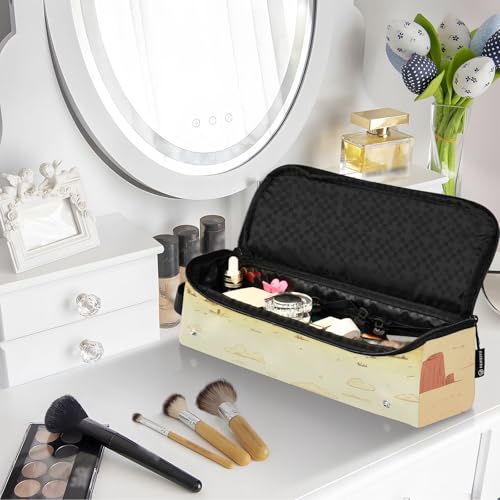Bolsa de viaje para herramientas de cabello con tapete resistente al calor desmontable impermeable para planchas, rizadores y accesorios de cabello miniatura 7