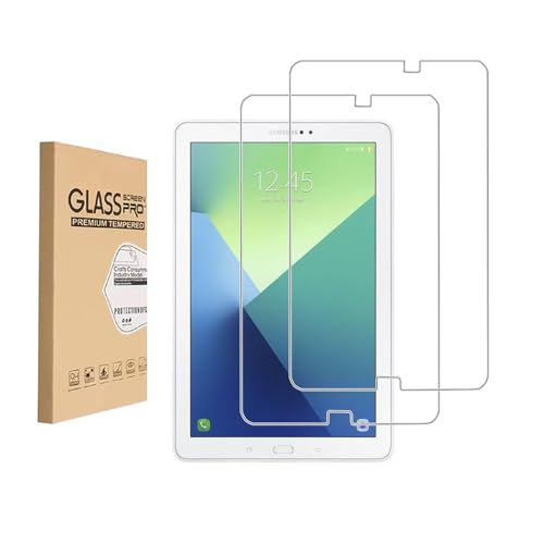 Shunwige (2 Pack) Screen Protector for Samsung Galaxy Tab A 10 (10-inch,P585/P580) Tempered Glass，9H Hardness Anti Scratch，Bubble Free，Case Friendly Easy Installation