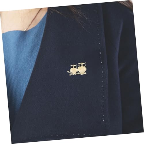 Broche hibou strass et or le raffinement d'un bijou retro