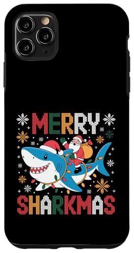 Merry Sharkmas T^V[N ʔ zf[ NX}X AO[Z[^[ X}zP[X iPhone 11 Pro Max p