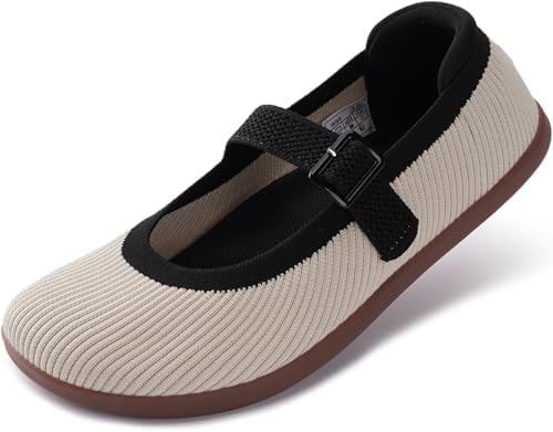 WHITIN Women’s Wide Toe Box Barefoot Mary Jane Flats – Best Colour Options Barefoot Shoe