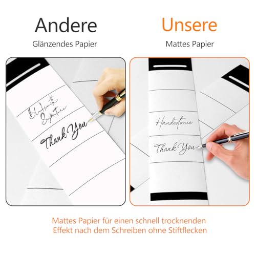 50 Stück Ordnerrücken Selbstklebend Set 3.6 * 19cm Klebeetiketten Ordnerrücken Weiß Rückenschilder Selbstklebend Aktenordner Aufkleber Rücken für 5cm Schmale Ordner