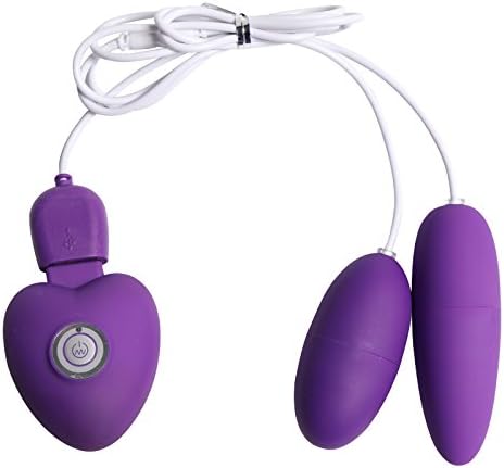 Silicon Wired Control 20 Frequency Double Vibration Love Egg Bullet USB Charging for Women and Couples H