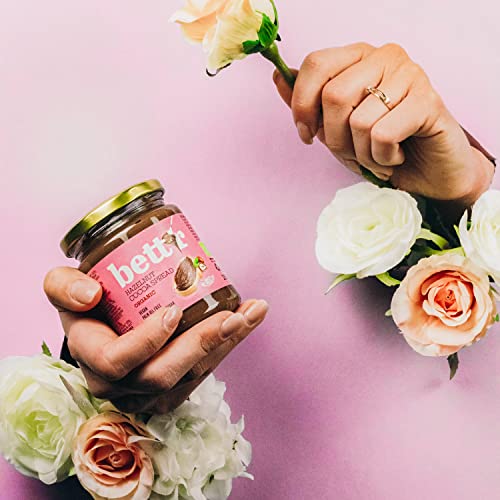 Bett’r Haselnuss Kakao Creme-Bio, Vegan und Organisch. Palmölfrei-12 x 250 g