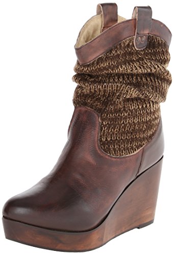 BED STU Women's Bruges Slouch Boot, Teak Rustic, 8 M US