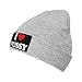 Drtga I Love Hairy Pussy Mens Winter Beanie Hat Warm Knit Cuffed Ski Skull Cap Gray