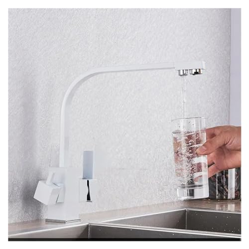 Robinet de cuisine rotatif filtre intégré mitigeur évier laiton carré orientable