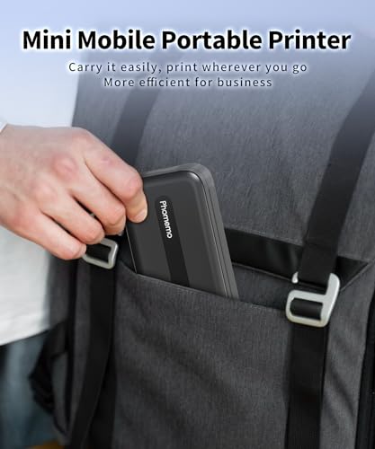 Image of Phomemo Portable Printers Wireless for Travel, M832 Inkless Thermal Printer Support 8.5 inch X 11 inch & Multi Sizes, Bluetooth Mobile Printer for Home Office Car, Compatible with iPhone Android Laptop