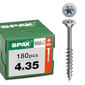 SPAX – SPAX Universalschraube 4 x 35 mm, 180 Stück - Holzschrauben,