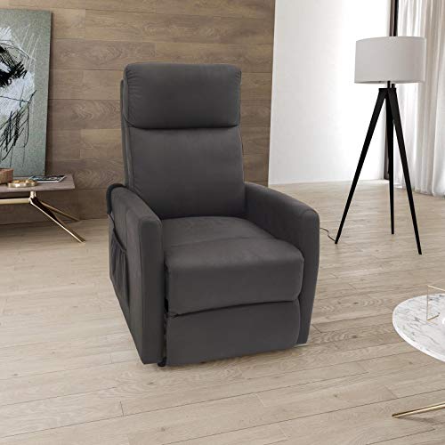 Sillón Relax eléctrico Power Lift Modelo Osaka 1710 Color Gris