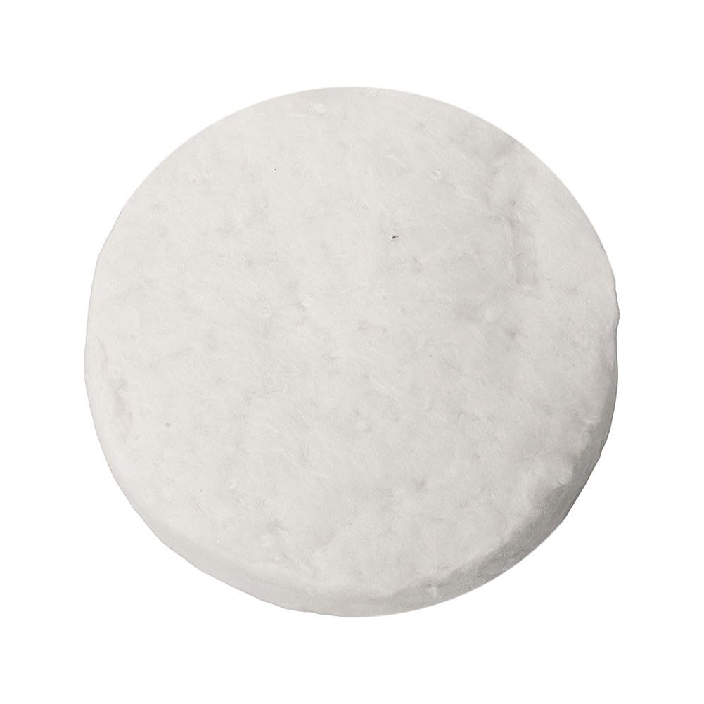 Mèches circulaires en laine pour cheminées de table, 6,1 x 1 cm, blanc, résistantes à la chaleur