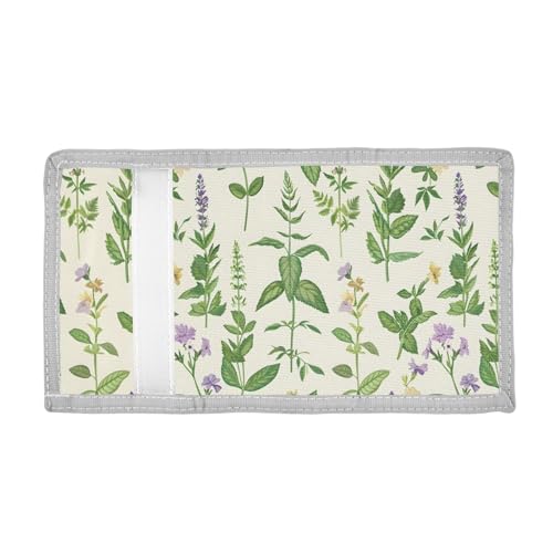 ALAZA Kids Wallets for Boys Girls Toddler Trifold Wallet Children Small Herbal Herbaceous with Zipper Coin Pocket2