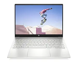 HP Envy 11th Gen Intel Core i5 14-inch(35.6 cm) WUXGA Thin & Light Laptop (16GB RAM/512GB SSD/4GB Graphics/Windows 10/MS Office/Finger Print Reader/Natural Silver/1.59 Kg), 14-eb0019TX