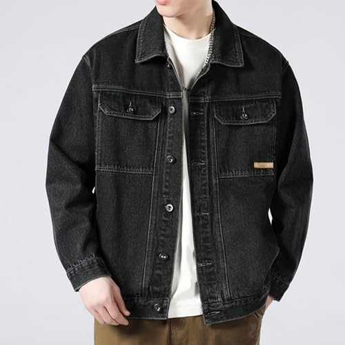 Chaqueta vaquera casual para hombre estilo vintage miniatura 2