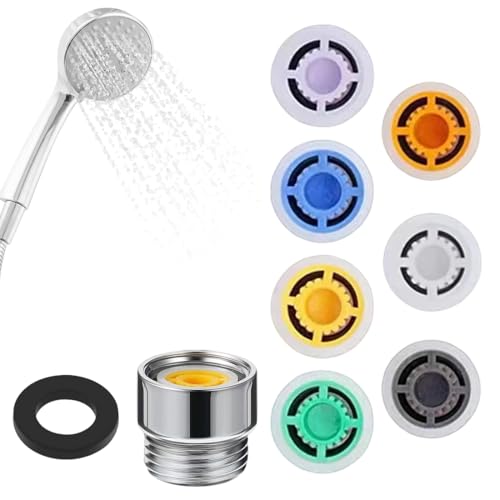 YAZWUR Lot de 9 Réducteurs de Débit pour Douche Adaptés aux Pommeaux Économiseurs d'Eau pour Cuisine et Salle de Bain (4L/ 5L/ 6L/ 7L/ 8L/ 10L/ 12L,...