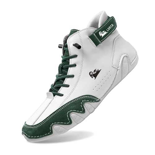 Casual Leather Boots for Women Men Non-Slip Breathable Orthopedic Sneakers,Lightweight Suede Lace Up Waterproof High Boots,Outdoor Fashion Walking Shoes with Arch Support