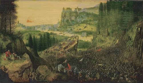 Poster Pieter Bruegel La Conversion de Saül tableau sur toile déco 60x90cm