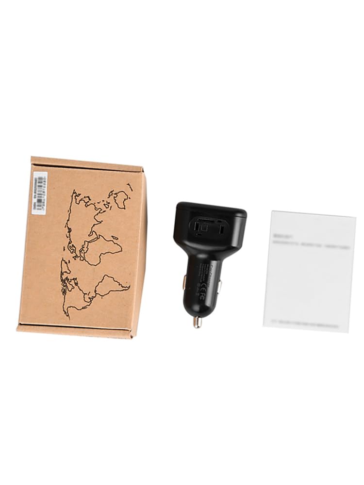 Baceyong 1 x Localizador GPS portátil en tiempo real para vehículos, cargador de coche con doble salida USB con localización GPS, dispositivo de rastreo GPS 2G